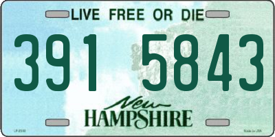 NH license plate 3915843