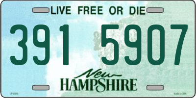 NH license plate 3915907