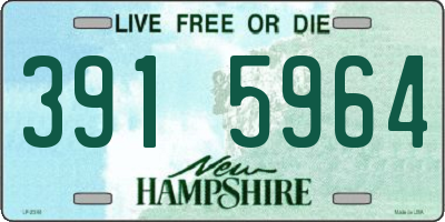 NH license plate 3915964