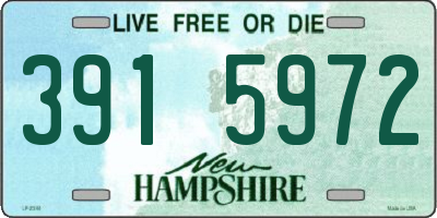 NH license plate 3915972