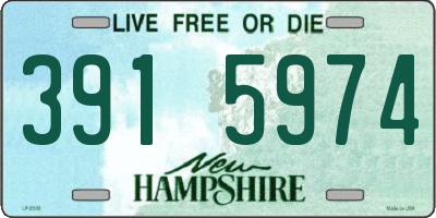 NH license plate 3915974