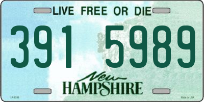 NH license plate 3915989