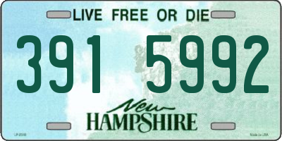 NH license plate 3915992