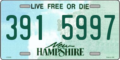 NH license plate 3915997