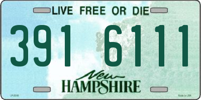 NH license plate 3916111