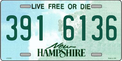 NH license plate 3916136