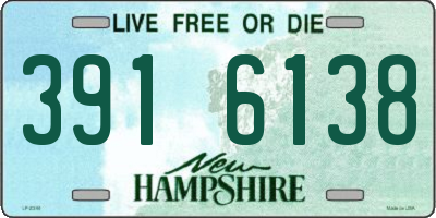NH license plate 3916138