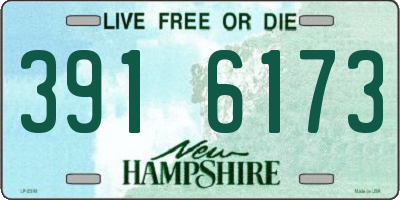 NH license plate 3916173