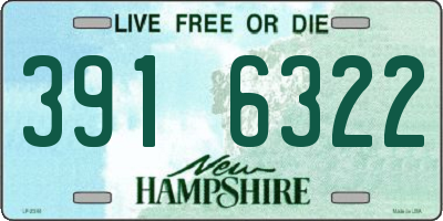 NH license plate 3916322