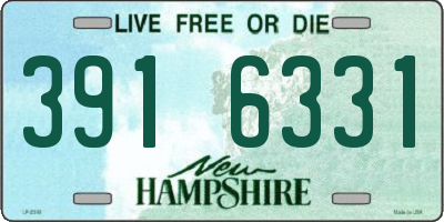 NH license plate 3916331