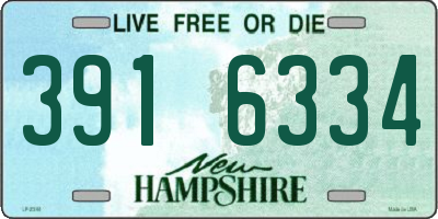 NH license plate 3916334