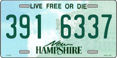 NH license plate 3916337