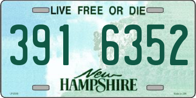 NH license plate 3916352