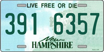 NH license plate 3916357