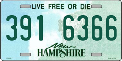 NH license plate 3916366