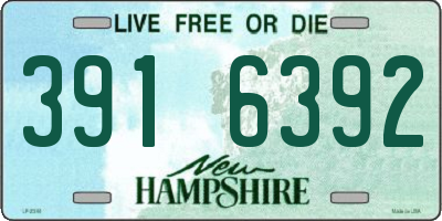 NH license plate 3916392