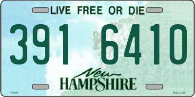 NH license plate 3916410