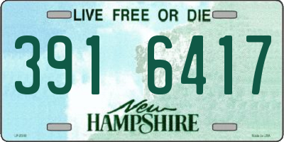 NH license plate 3916417