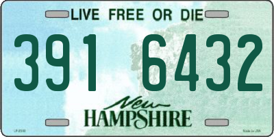NH license plate 3916432