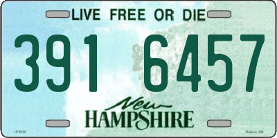 NH license plate 3916457