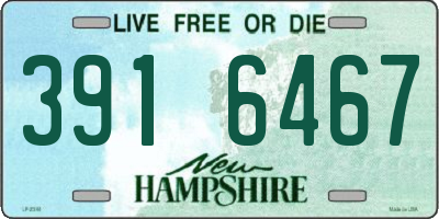 NH license plate 3916467