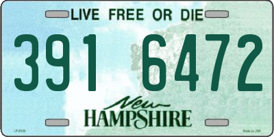 NH license plate 3916472