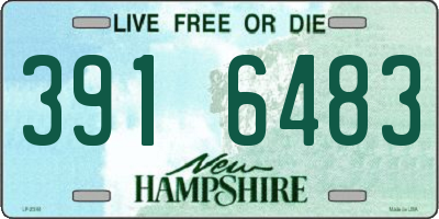 NH license plate 3916483