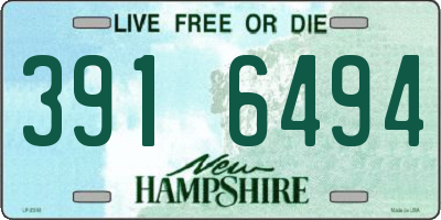 NH license plate 3916494
