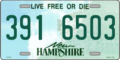 NH license plate 3916503