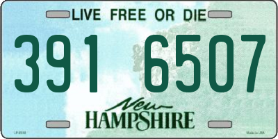 NH license plate 3916507