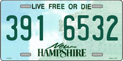 NH license plate 3916532