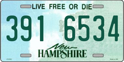 NH license plate 3916534
