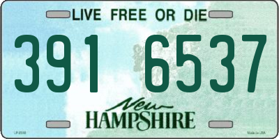 NH license plate 3916537