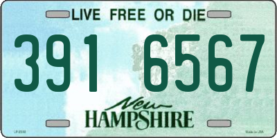 NH license plate 3916567