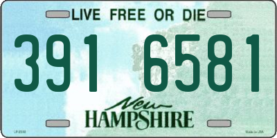 NH license plate 3916581
