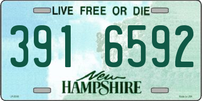 NH license plate 3916592