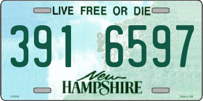 NH license plate 3916597