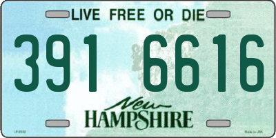 NH license plate 3916616