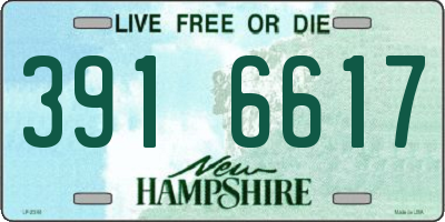 NH license plate 3916617