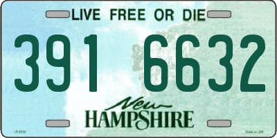 NH license plate 3916632