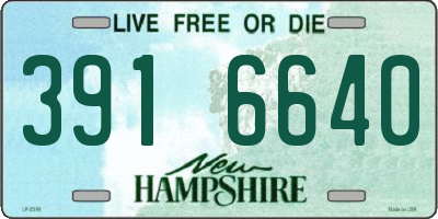 NH license plate 3916640