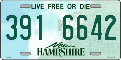 NH license plate 3916642