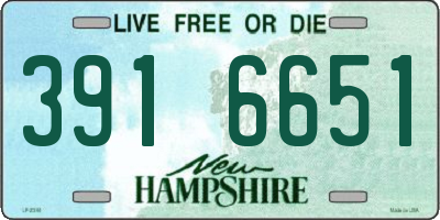 NH license plate 3916651