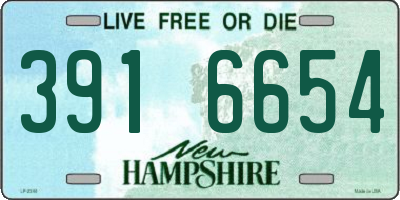 NH license plate 3916654