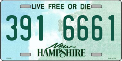 NH license plate 3916661