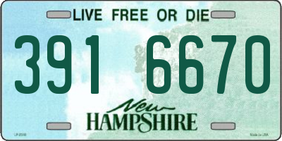NH license plate 3916670