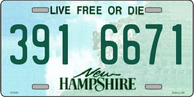 NH license plate 3916671