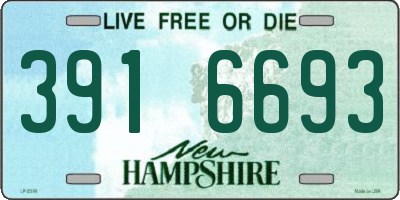 NH license plate 3916693