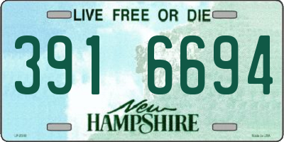 NH license plate 3916694