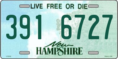 NH license plate 3916727
